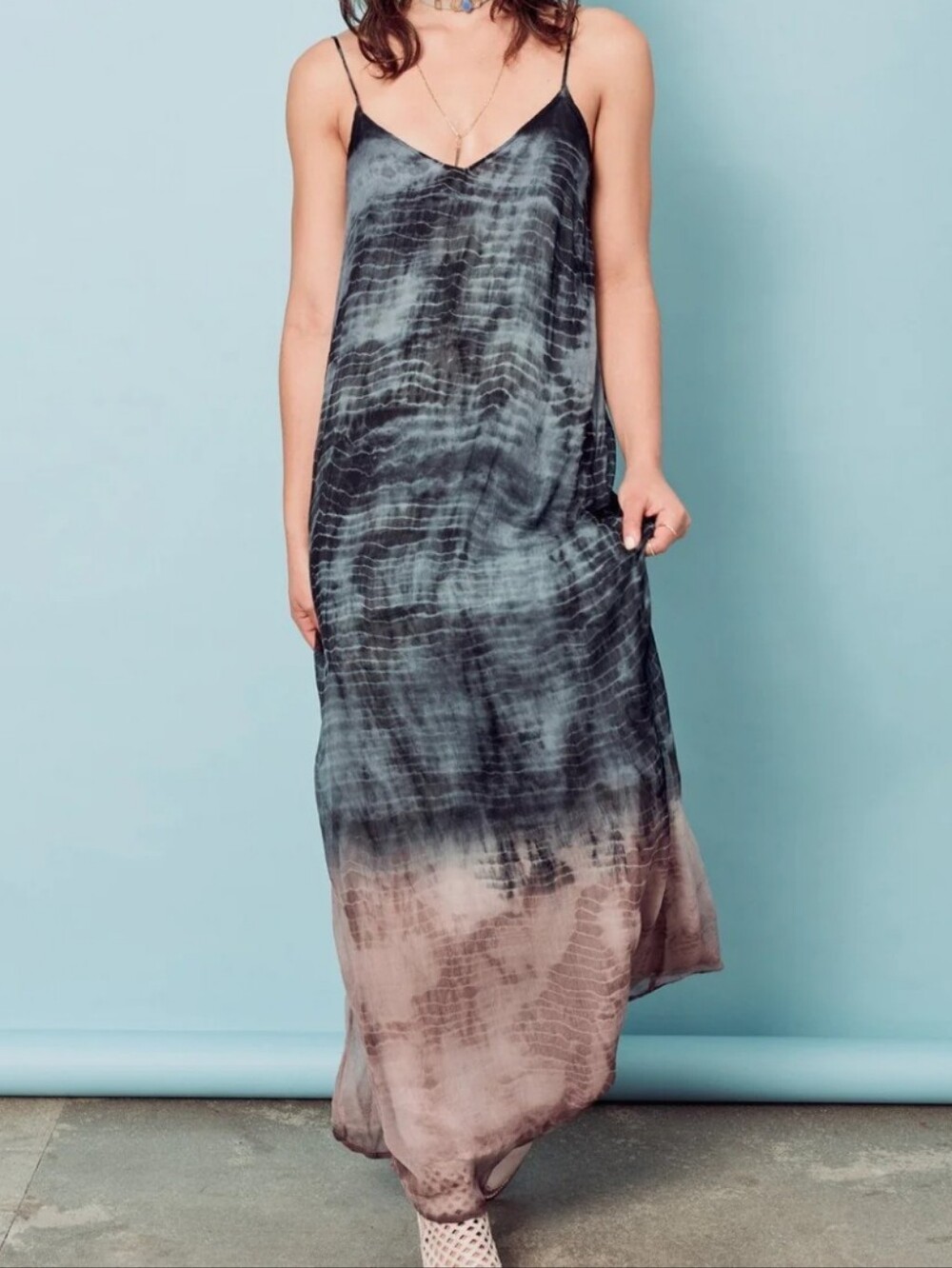 Lovestitch Tie-Dye Maxi Dress Women's Size Small Ombre